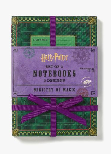 SET 3 CUADERNOS MINISTERIO DE MAGIA MINALIMA HARRY POTTER