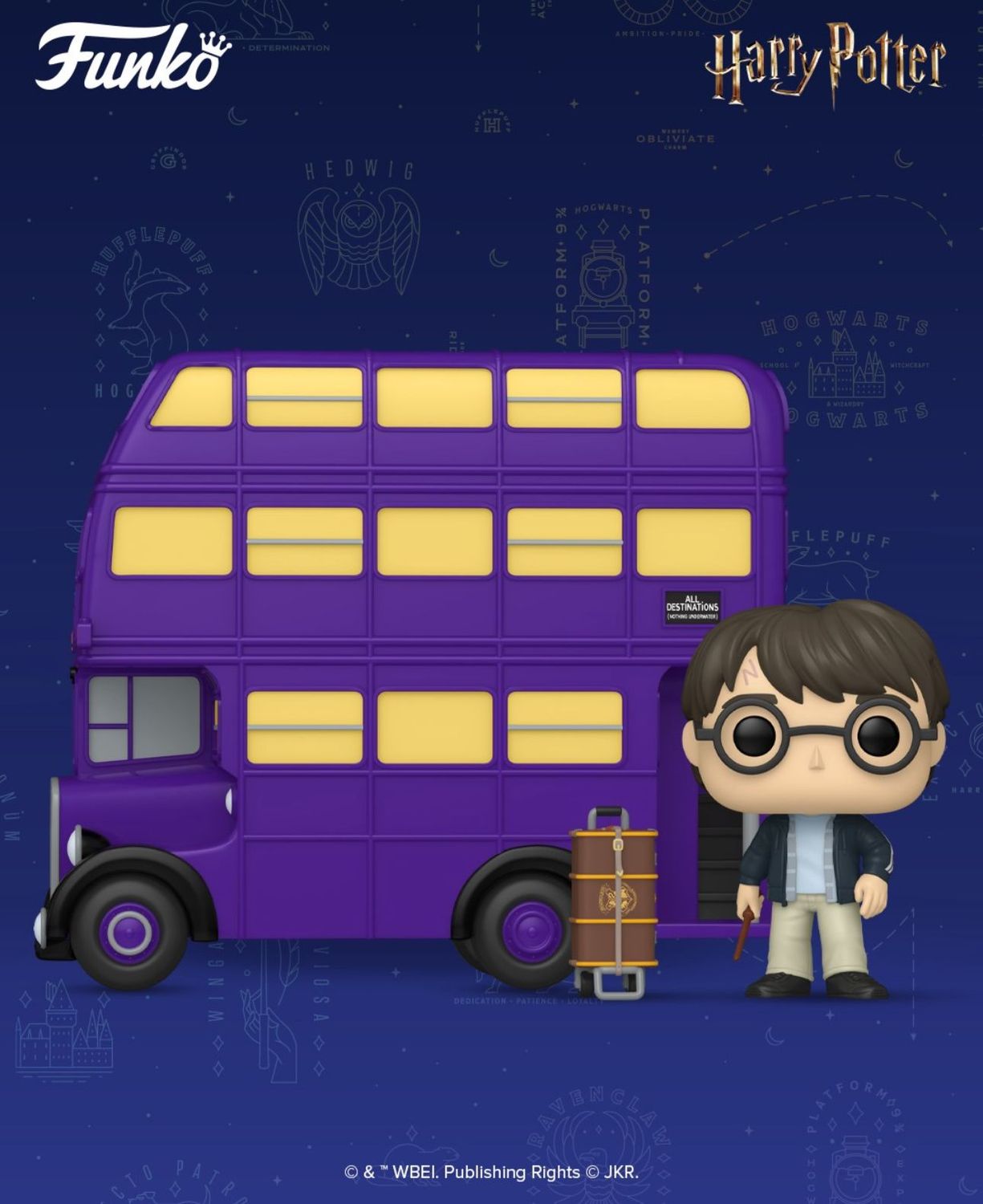 FIGURA HARRY POTTER WITH KNIGHT BUS DELUXE Nº139 POP RIDE FUNKO POP