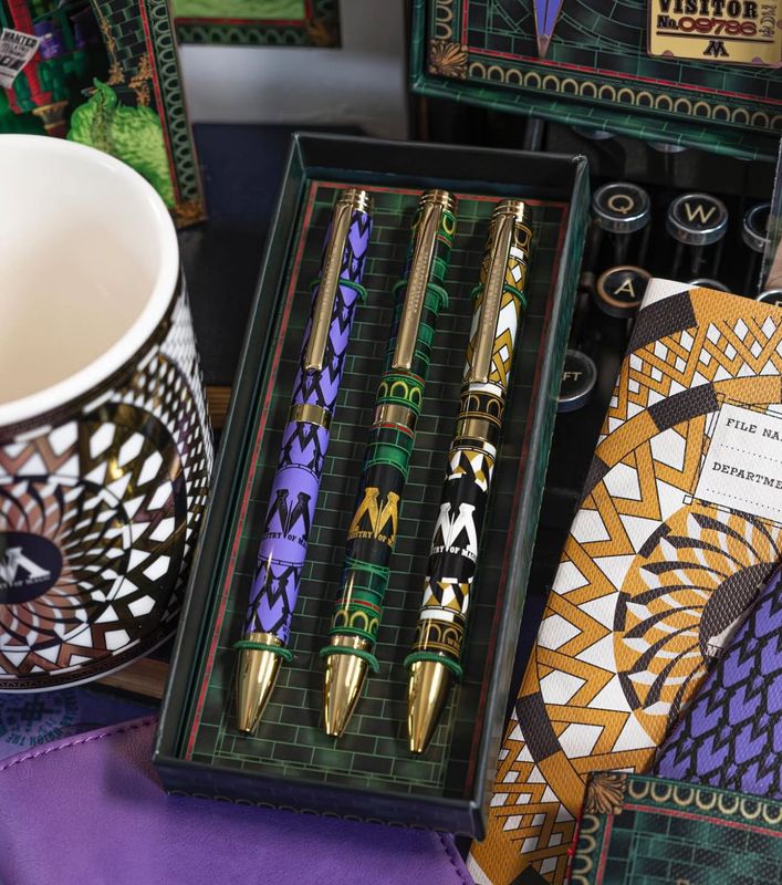 SET BOLIGRAFOS MINISTERIO DE MAGIA MINALIMA HARRY POTTER