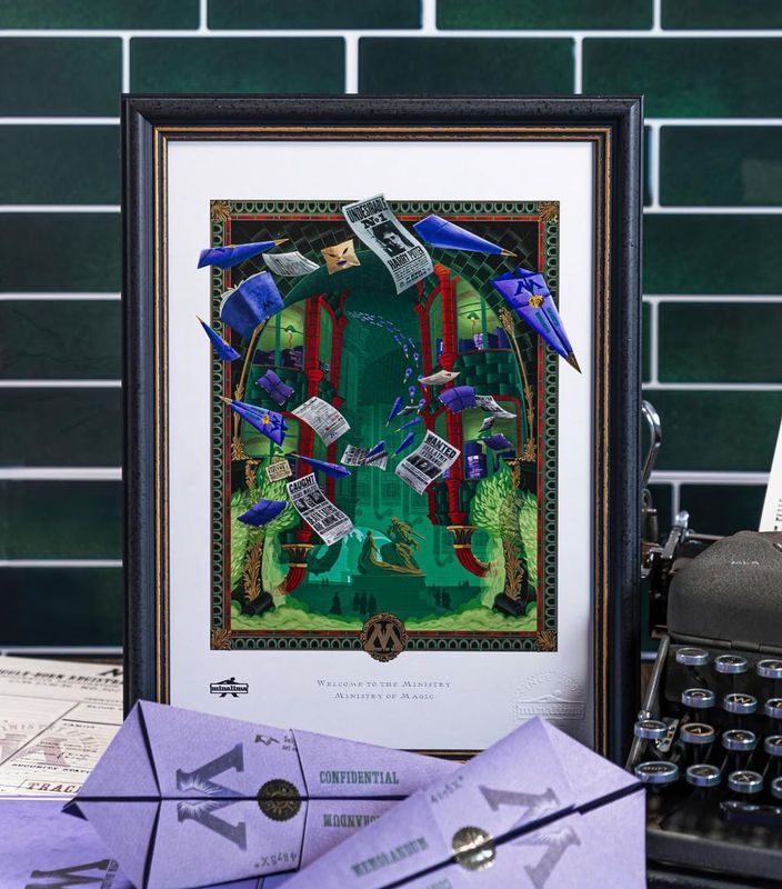LITOGRAFIA MINISTERIO DE MAGIA MINALIMA HARRY POTTER