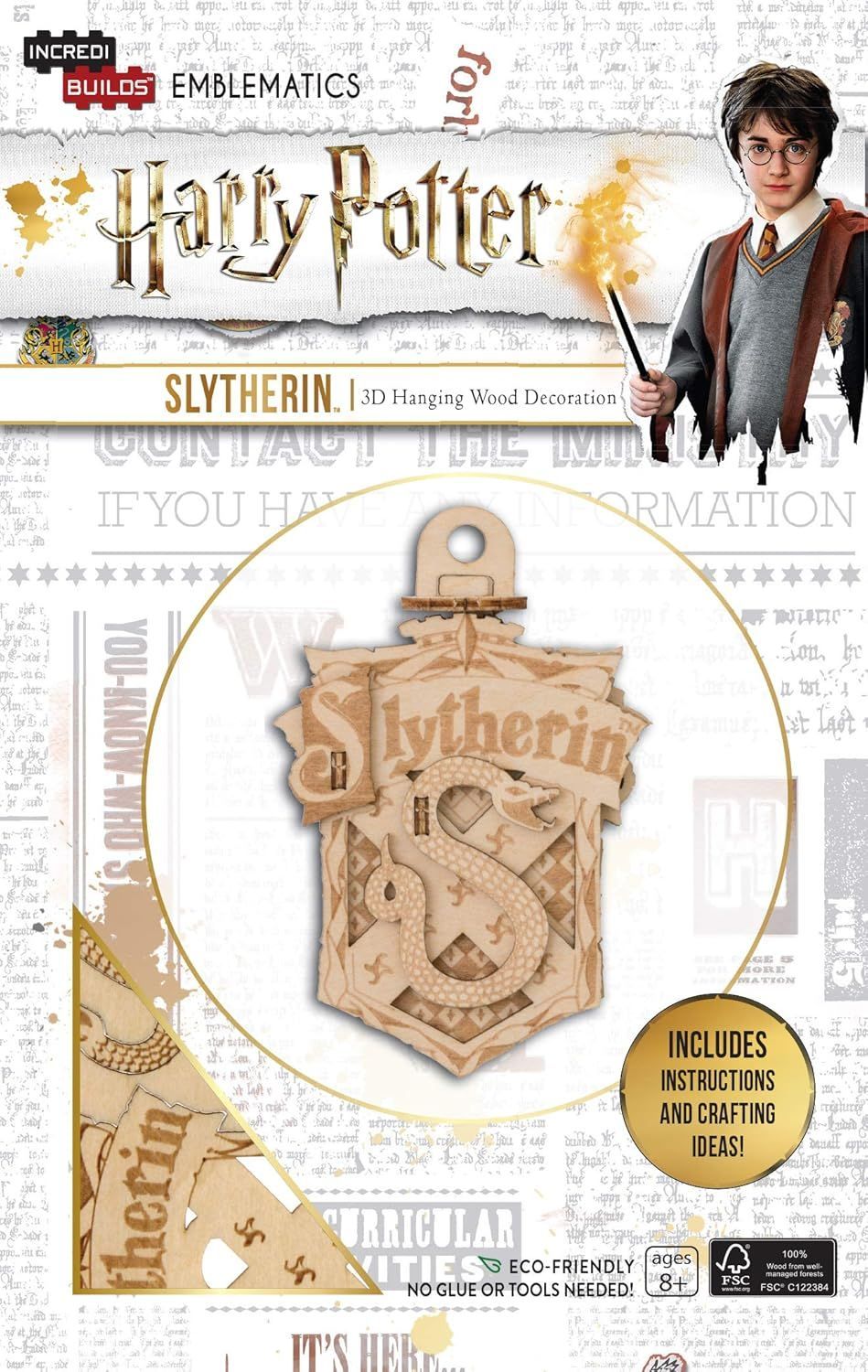 ESCUDO SLYTHERIN MAQUETA 3D HARRY POTTER