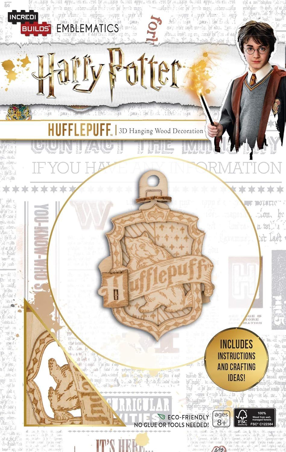 ESCUDO HUFFLEPUFF MAQUETA 3D HARRY POTTER