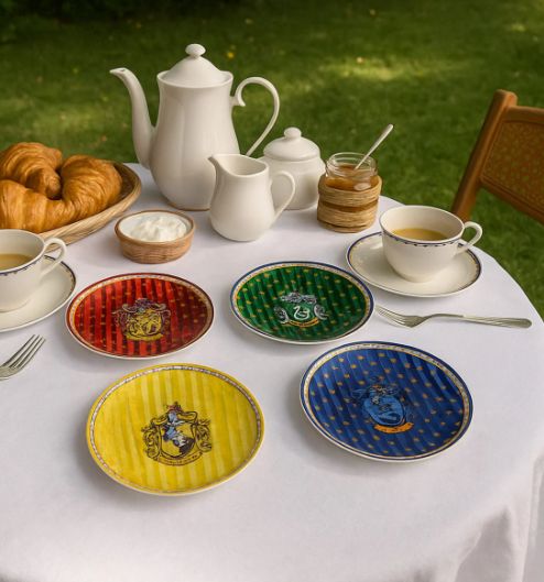 SET PLATOS CASAS HOGWARTS HARRY POTTER