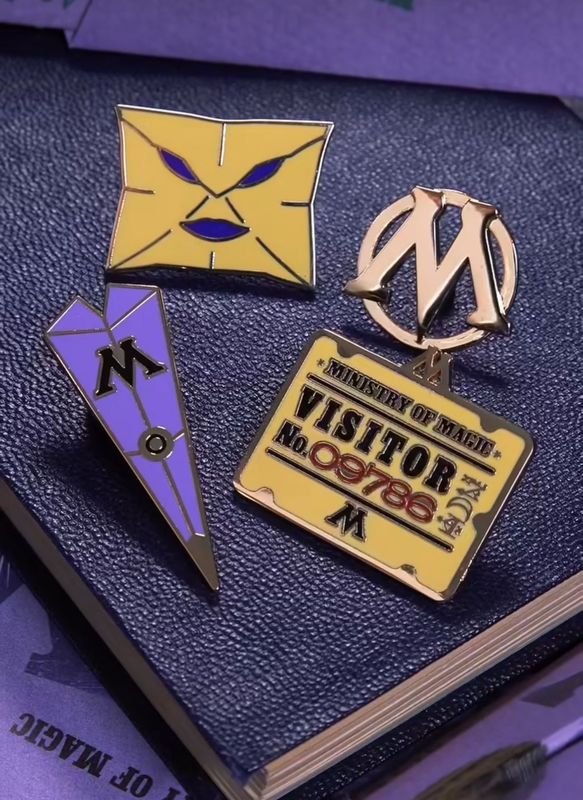 PACK INSIGNIAS MINISTERIO DE MAGIA MINALIMA HARRY POTTER