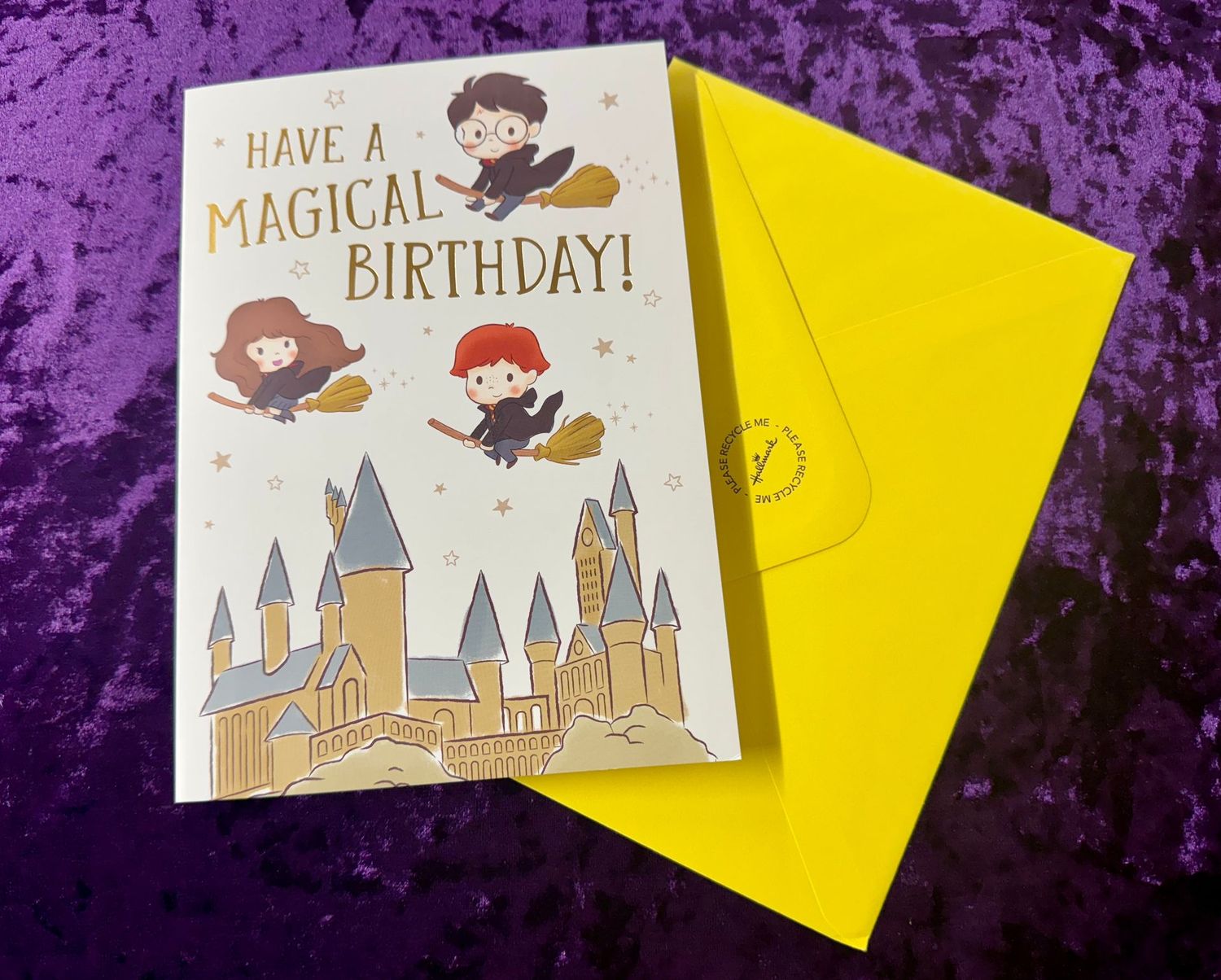 POSTAL CUMPLEAÑOS HOGWARTS HARRY POTTER