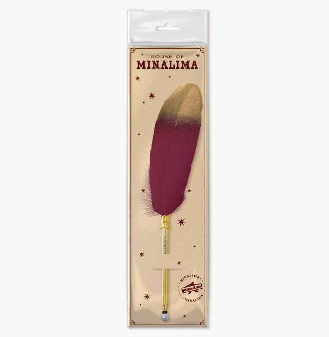 BOLIGRAFO PLUMA ROJA MINALIMA HARRY POTTER