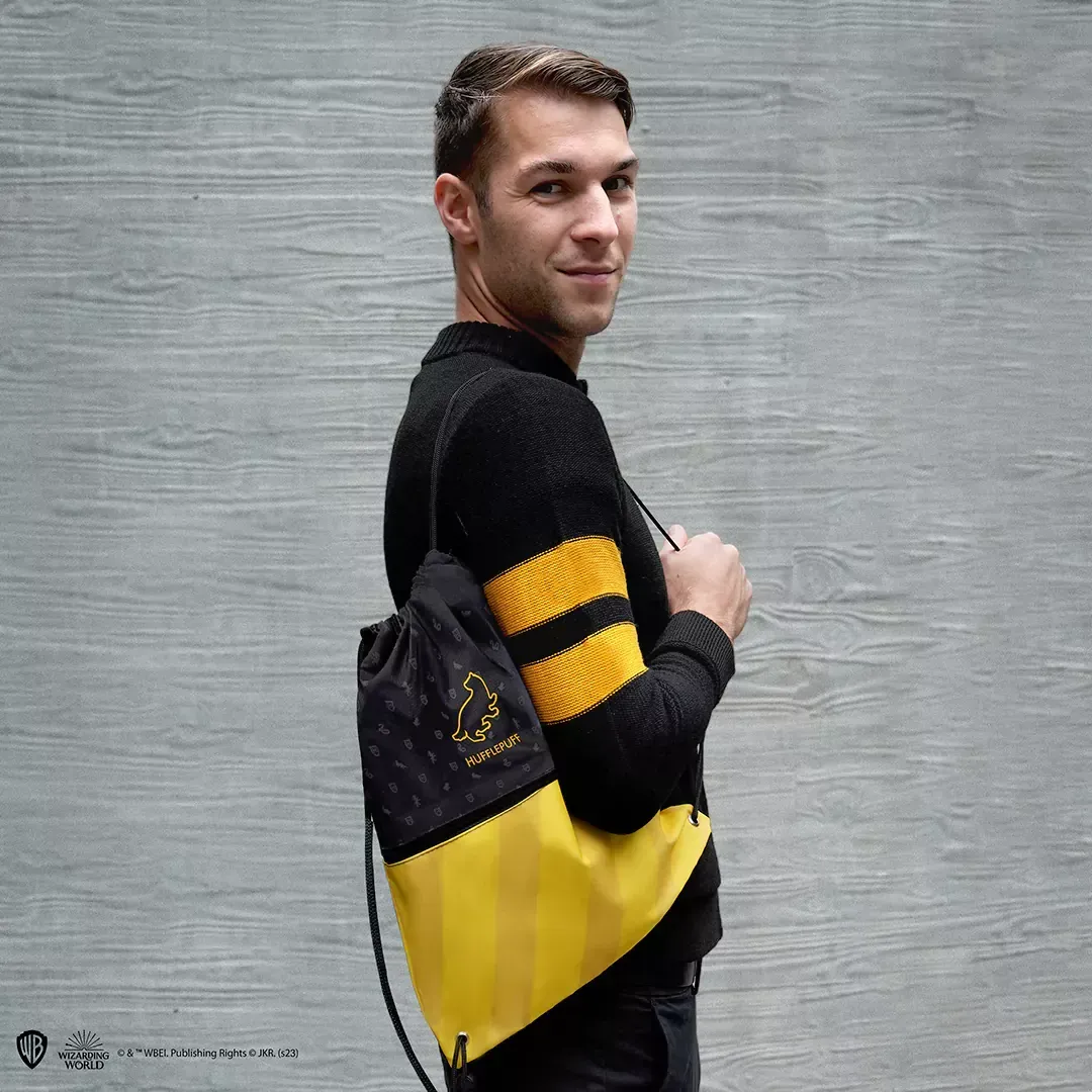 SACO MOCHILA HUFFLEPUFF HARRY POTTER CINE REPLICAS