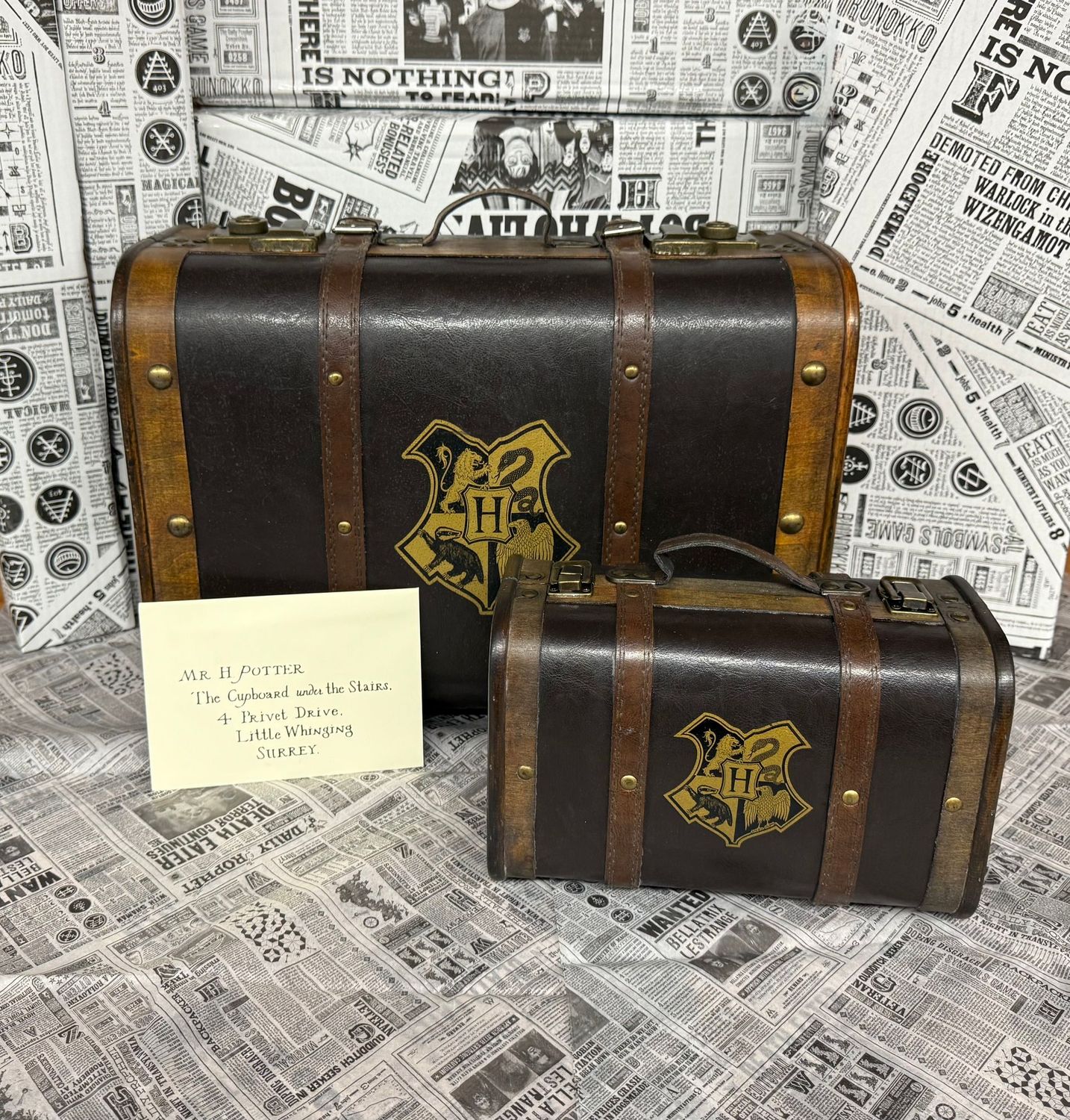 REPLICA BAULES HOGWARTS & CARTA ACEPTACION HARRY POTTER