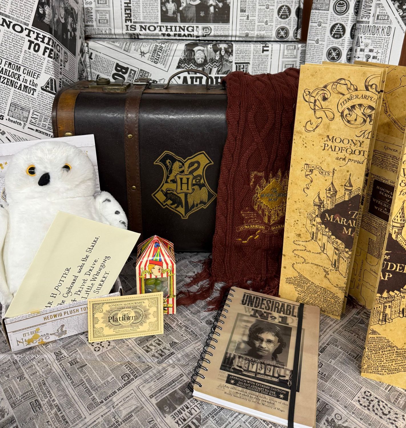 REPLICA BAUL HOGWARTS & ARTILUGIOS HARRY POTTER