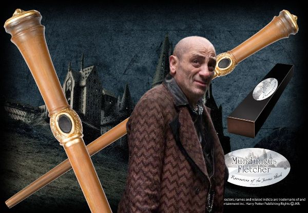 VARITA MUNDUNGUS FLETCHER C/PINZA HARRY POTTER NOBLE COLLECTION