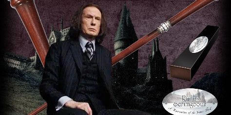VARITA RUFUS SCRIMGEOUR C/PINZA HARRY POTTER NOBLE COLLECTION