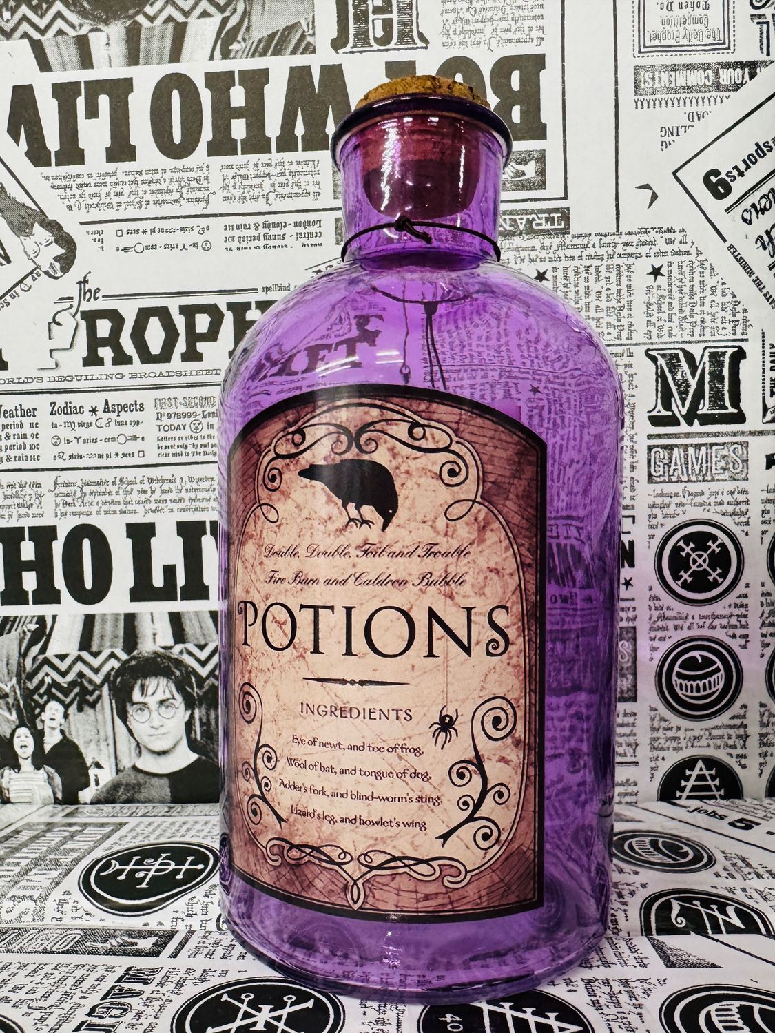 FRASCO ADORNO POTIONS MORADO FRASCO ADORNO POTIONS MORADO
