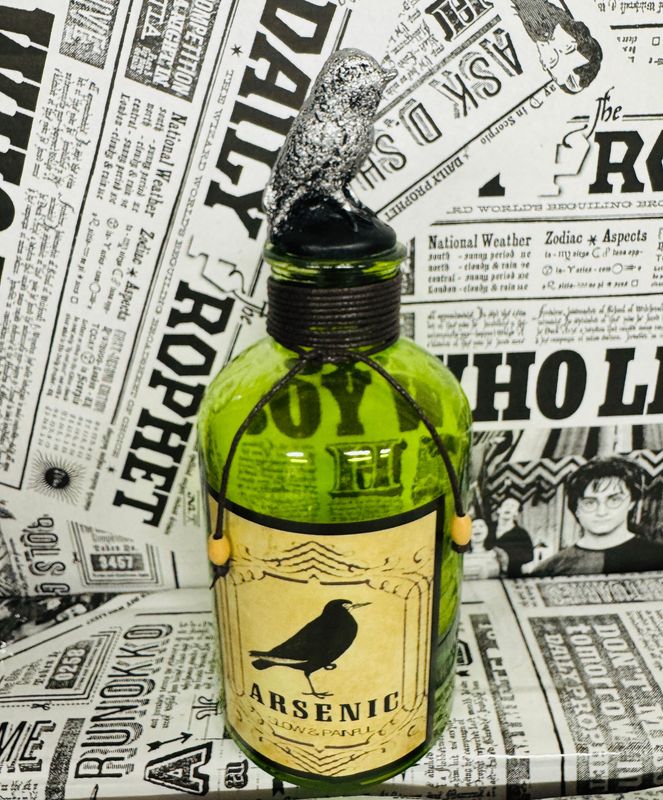 FRASCO ADORNO POCION ARSENIC VERDE