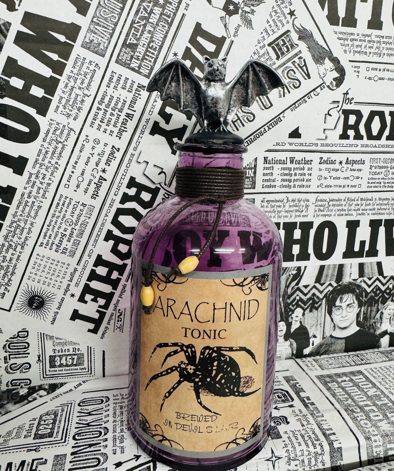FRASCO ADORNO POCION ARACHNID TONIC MORADO FRASCO ADORNO POCION ARACHNID TONIC MORADO