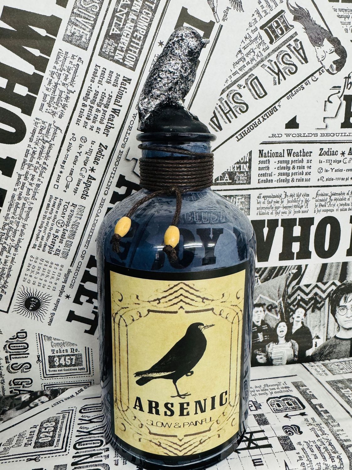 FRASCO ADORNO POCION ARSENIC AZUL FRASCO ADORNO POCION ARSENIC AZUL