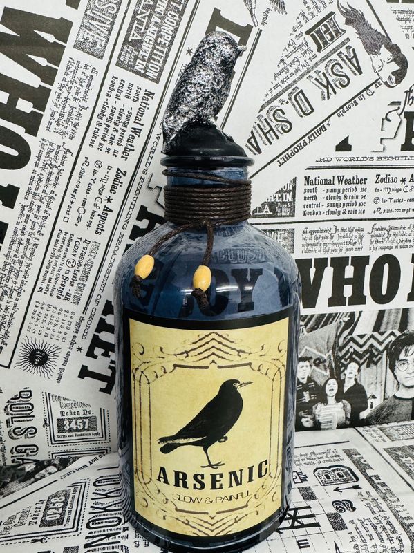 FRASCO ADORNO POCION ARSENIC AZUL