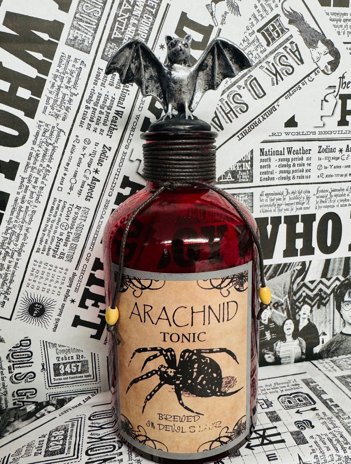 FRASCO ADORNO POCION ARACHNID TONIC ROJO FRASCO ADORNO POCION ARACHNID TONIC ROJO