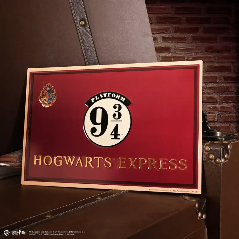 PREVENTA - PLACA METALICA PLATAFORMA 9 3/4 HARRY POTTER