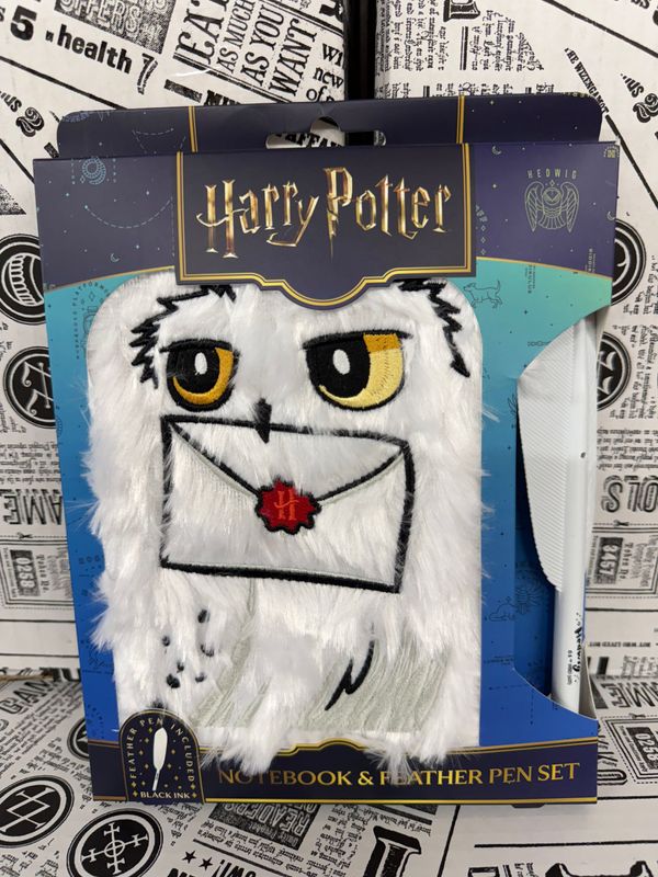 SET NOTEBOOK & PLUMA HEDWIG HARRY POTTER