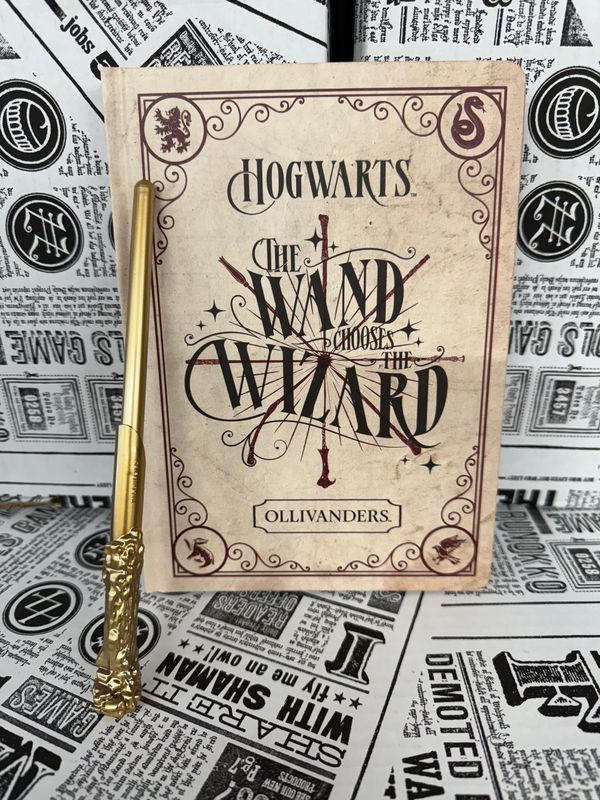 SET NOTEBOOK & BOLIGRAFO VARITA OLLIVANDERS HARRY POTTER