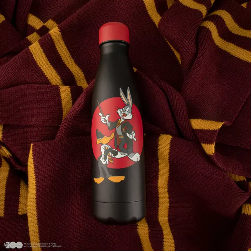 PREVENTA - BOTELLA ISOTERMICA GRYFFINDOR LOONEY TUNES WARNER BROSS 100 ANIVERSARIO HARRY POTTER