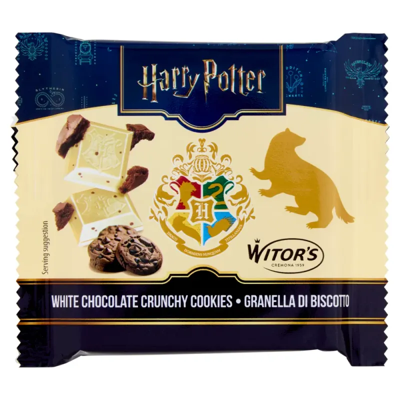 TABLETA CHOCOLATE BLANCO COOKIES CRUJIENTES HARRY POTTER