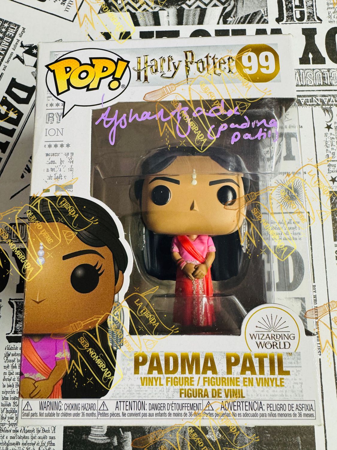 FUNKO POP FIRMADO POR PADMA PATIL (AFSHAN AZAD) FUNKO POP FIRMADO POR PADMA PATIL (AFSHAN AZAD)