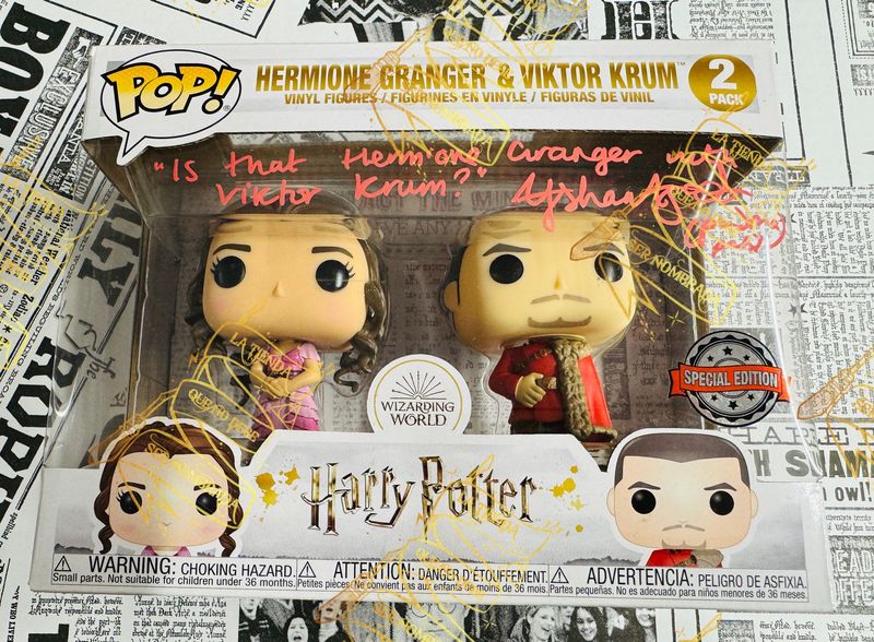 FUNKO DESCATALOGADO KRUM & HERMIONE FIRMADO POR PADMA PATIL (AFSHAN AZAD) FUNKO DESCATALOGADO KRUM & HERMIONE FIRMADO POR PADMA PATIL (AFSHAN AZAD)