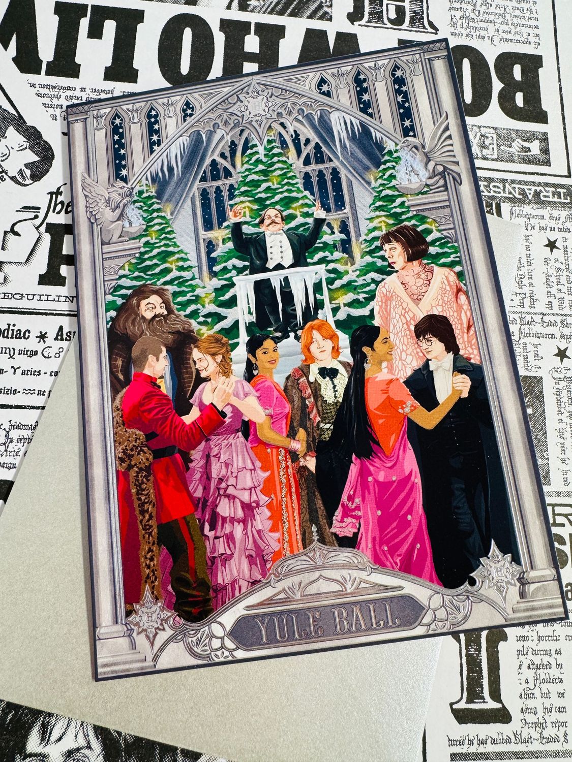 POSTAL YULE BALL FIRMADA POR PADMA PATIL (AFSHAN AZAD)