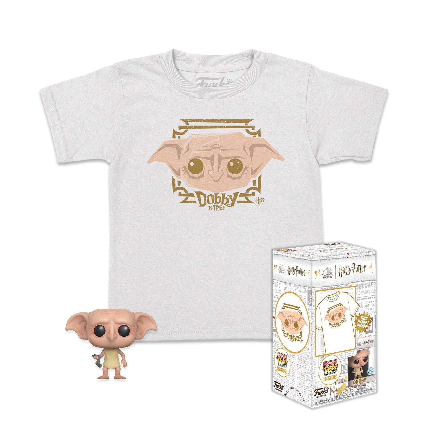 CAMISETA DOBBY LIMITED EDICION TALLA:XS & MINI DOBBY FUNKO POP HARRY POTTER CAMISETA DOBBY LIMITED EDICION TALLA:XS & MINI DOBBY FUNKO POP HARRY POTTER