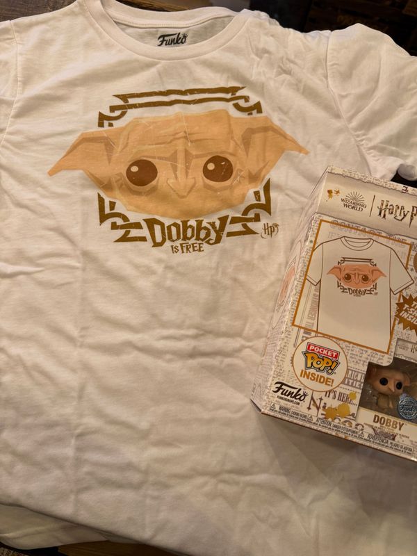 CAMISETA DOBBY LIMITED EDICION TALLA:XS & MINI DOBBY FUNKO POP HARRY POTTER