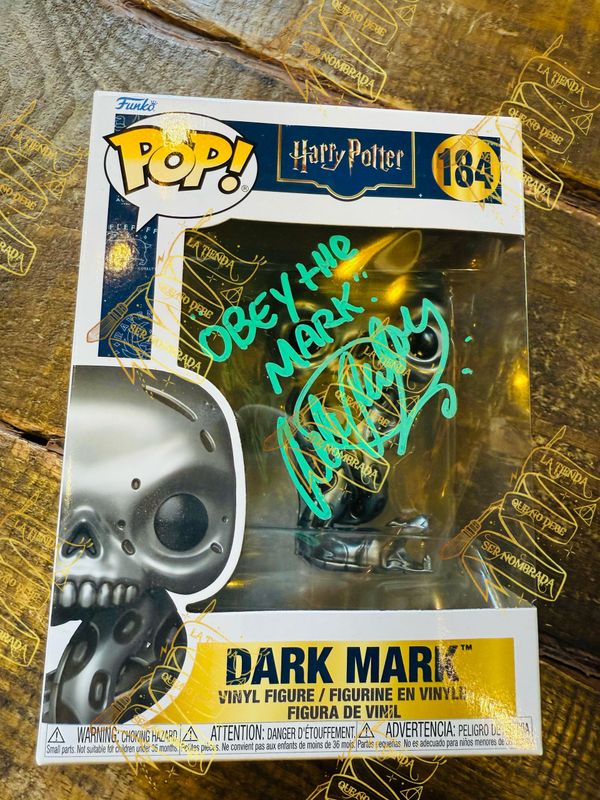 FUNKO POP 184 DARK MARK FIRMADO POR DEATH EATER (PETER PEDRERO)