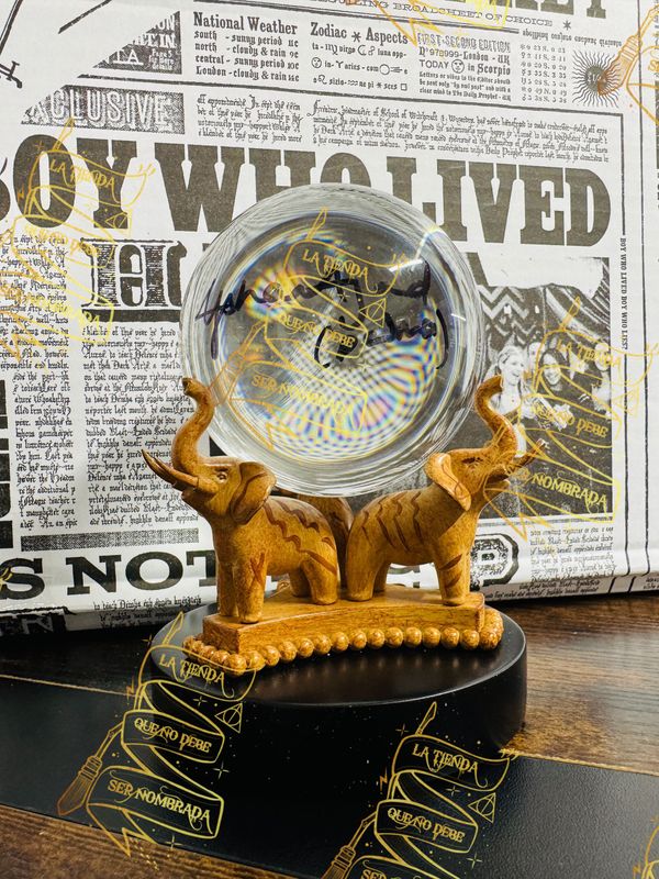 REPLICA BOLA DE CRISTAL ADIVINACION FIRMADA POR PADMA PATIL (AFSHAN AZAD) REPLICA BOLA DE CRISTAL ADIVINACION FIRMADA POR PADMA PATIL (AFSHAN AZAD)