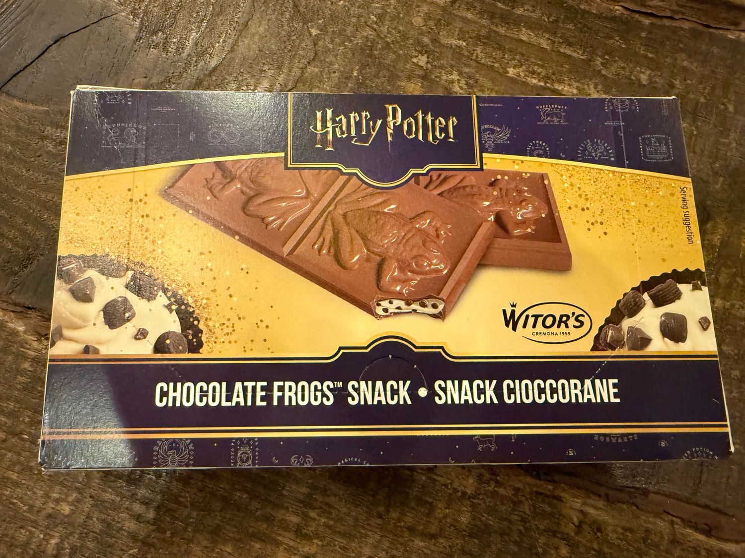 MINI TABLETAS RANA CHOCOLATE LECHE HARRY POTTER