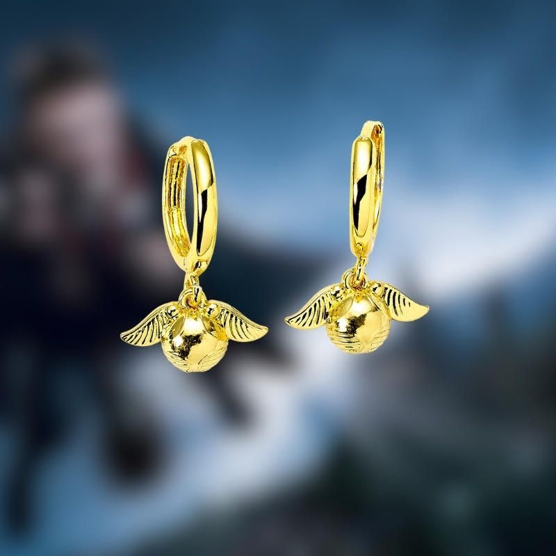 PENDIENTES SNITCH DORADA HARRY POTTER THE CARAT SHOP