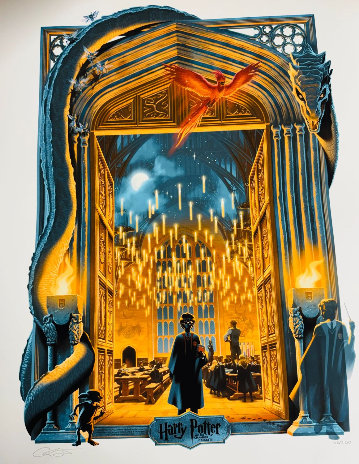 LITOGRAFIA HARRY POTTER Y LA CAMARA SECRETA EDICION LIMITADA HARRY POTTER