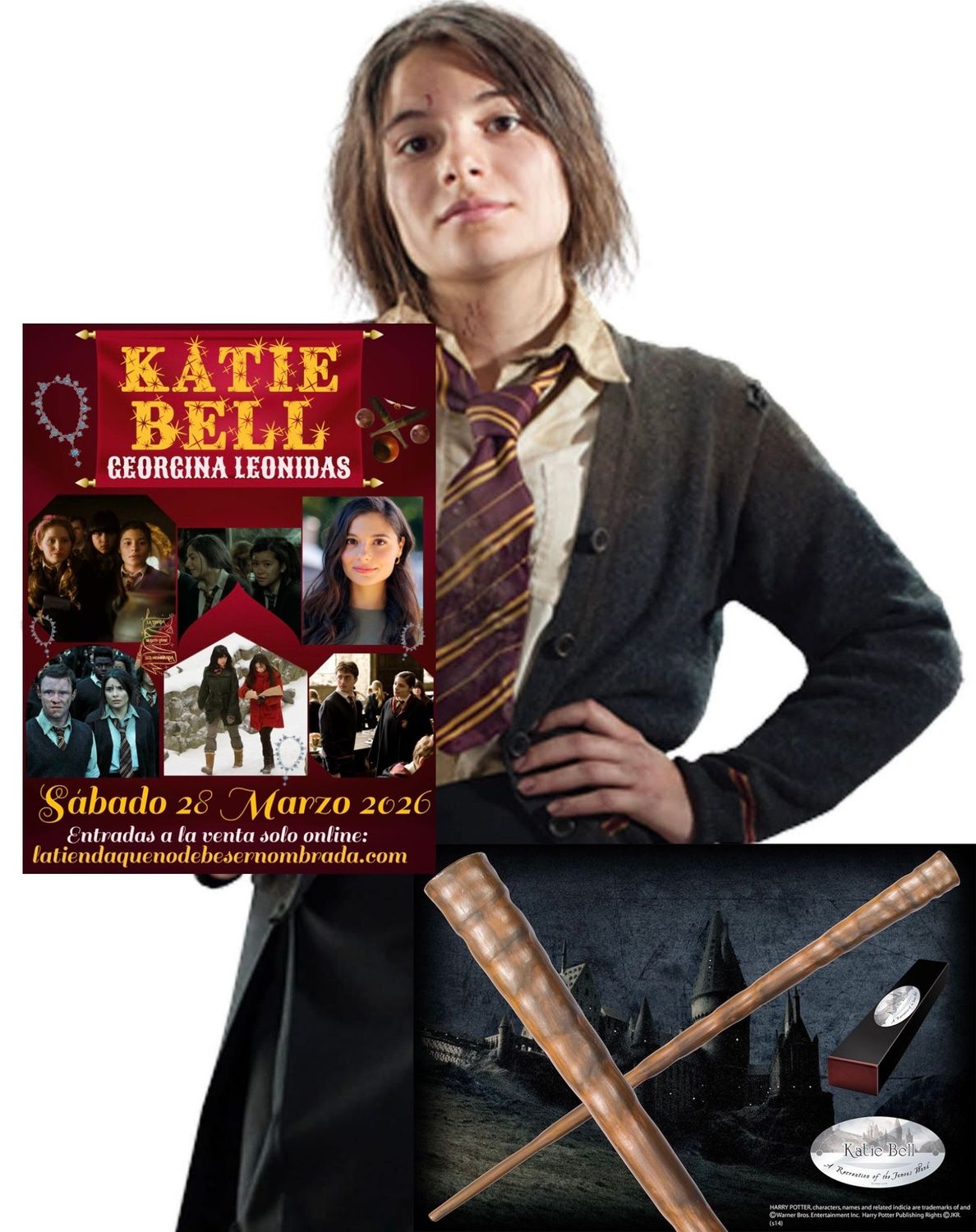 ENTRADA EVENTO KATIE BELL + VARITA HORA: 11:30 (1 AUTOGRAFO + 1 SELFIE)