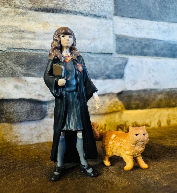 FIGURA HERMIONE GRANGER & CROOKSHANKS HARRY POTTER SCHLEICH