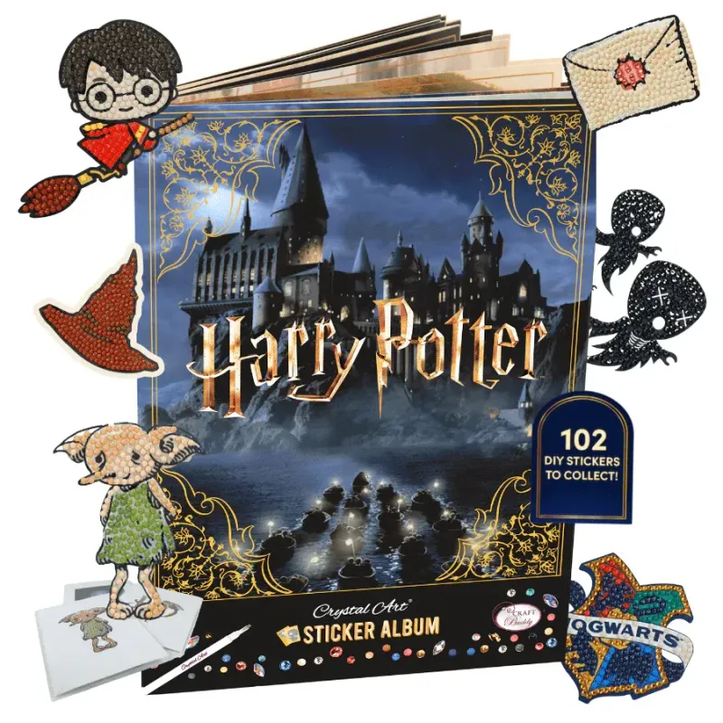 PREVENTA - ALBUM PEGATINAS CRYSTAL ART HARRY POTTER