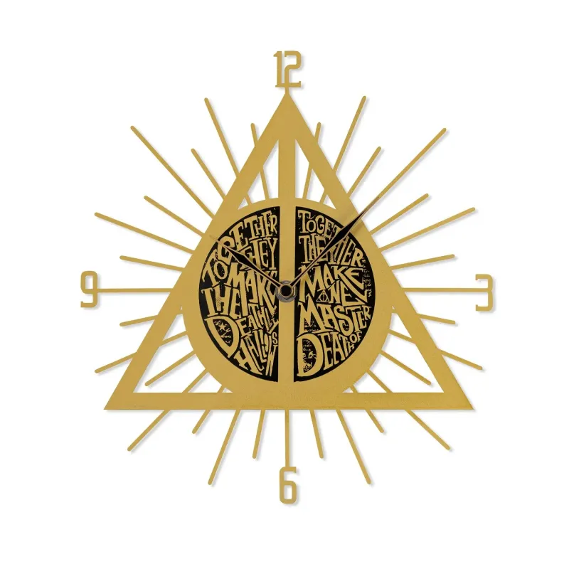 RELOJ PARED RELIQUIAS DE LA MUERTE HARRY POTTER