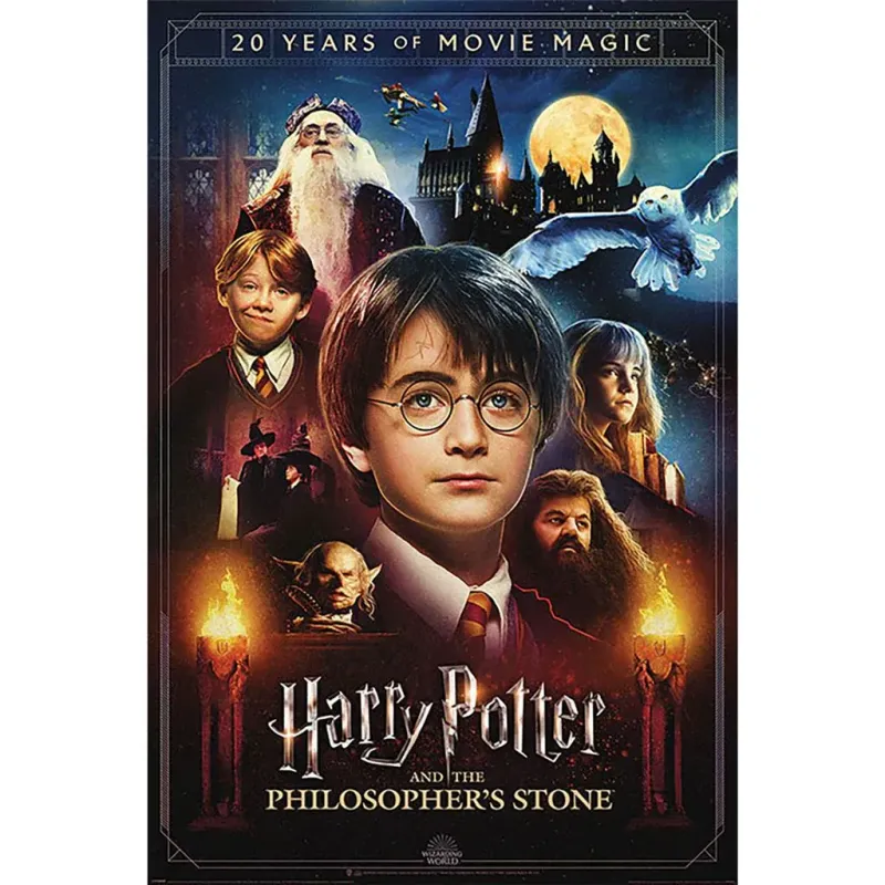 POSTER HARRY POTTER Y LA PIEDRA FILOSOFAL 20 AÑOS