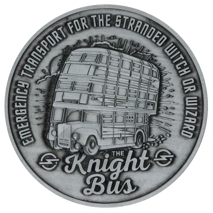 MEDALLON KNIGHT BUS EDICION LIMITADA NUMERADA HARRY POTTER