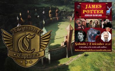 ENTRADA + MEDALLON CAPITAN GRYFFINDOR JAMES POTTER