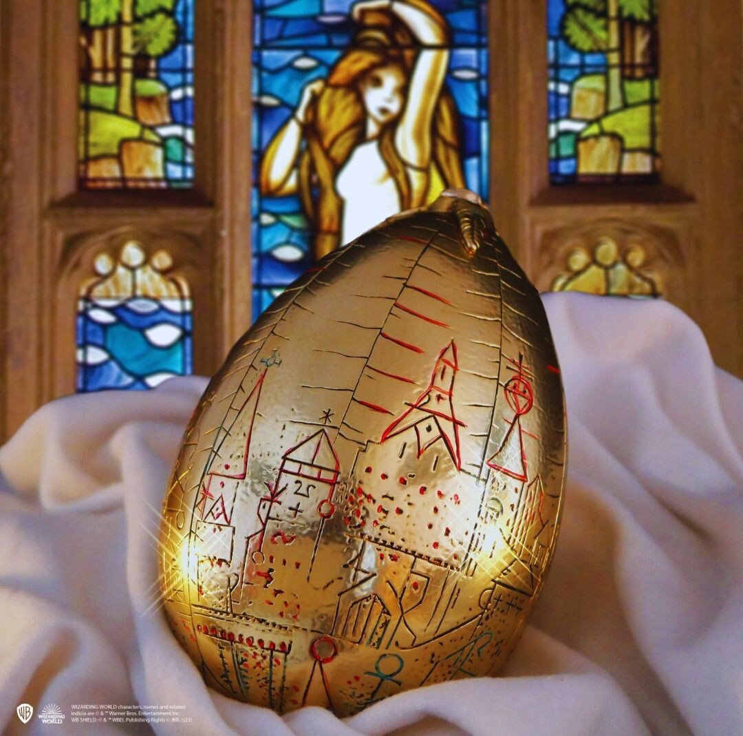 REPLICA HUEVO DE ORO TALLA REAL HARRY POTTER NOBLE COLLECTION