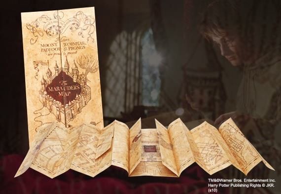 REPLICA MAPA DEL MERODEADOR HARRY POTTER NOBLE COLLECTION