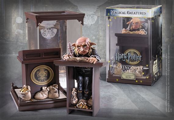 FIGURA GNOMO GRINGOTTS CRIATURAS MAGICAS NOBLE COLLECTION