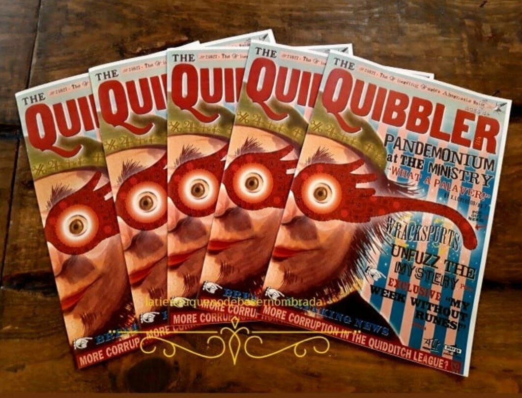 REPLICA REVISTA QUIBBLER LUNA LOVEGOOD HARRY POTTER REPLICA REVISTA QUIBBLER LUNA LOVEGOOD HARRY POTTER