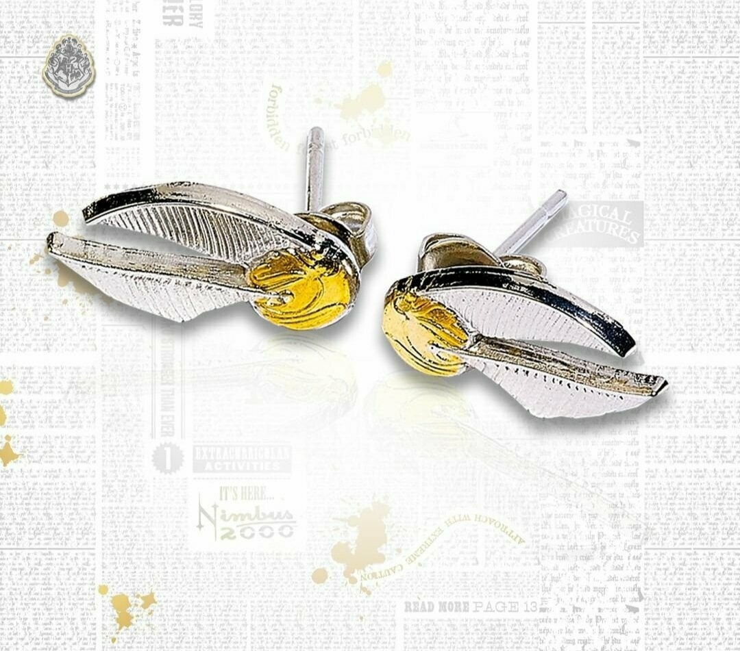 PENDIENTES SNITCH DORADA HARRY POTTER THE CARAT SHOP