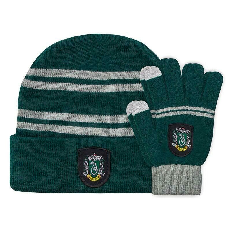 SET GORRO + GUANTES SLYTHERIN HARRY POTTER CINE REPLICAS