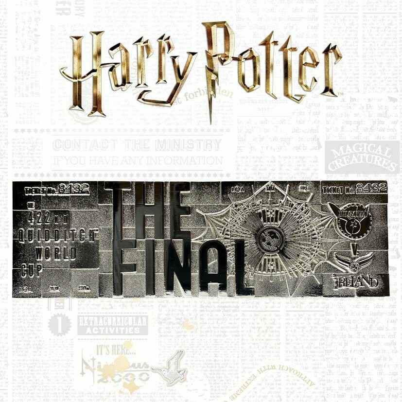 REPLICA BILLETE FINAL MUNDIAL QUIDDITCH HARRY POTTER